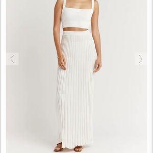 White Bachelorette Bridal Set - Top and Skirt